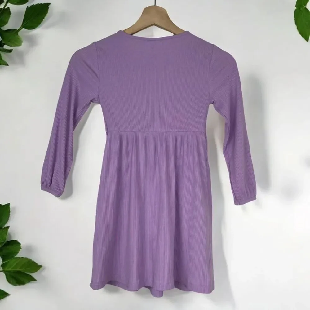 Old Navy Ribbed Knit Dress in Lavender